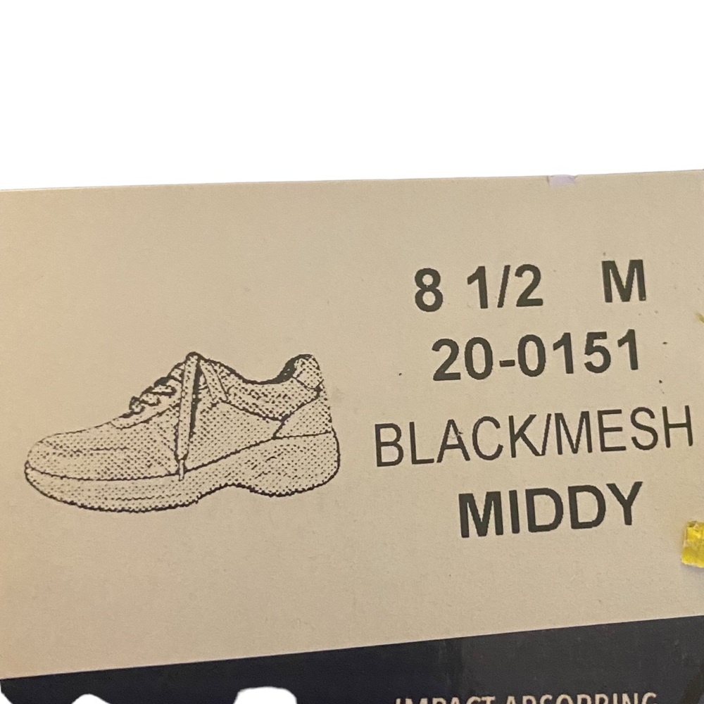 EASY WORKS WOMENS BLACK PROFESSIONAL SNEAKER Sz8.5 M - Picture 2 of 7